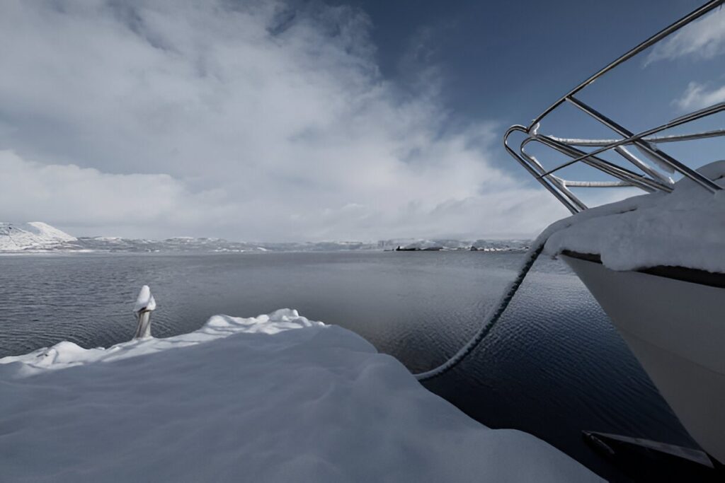 fjords gelés a tromso, norvégien 