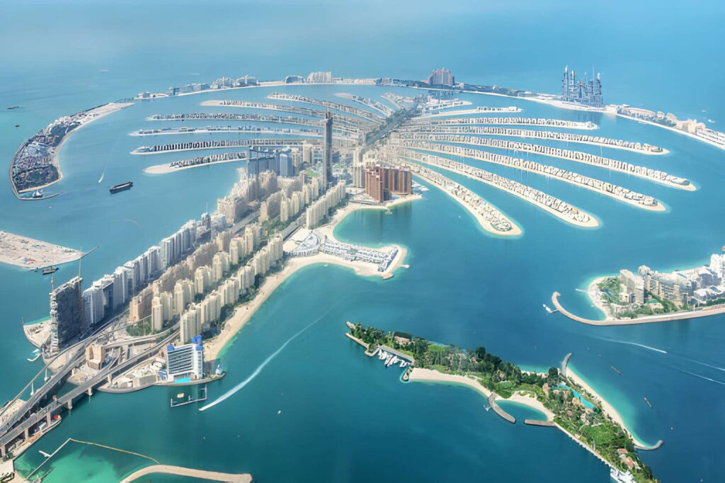 site de Palm Jumeirah