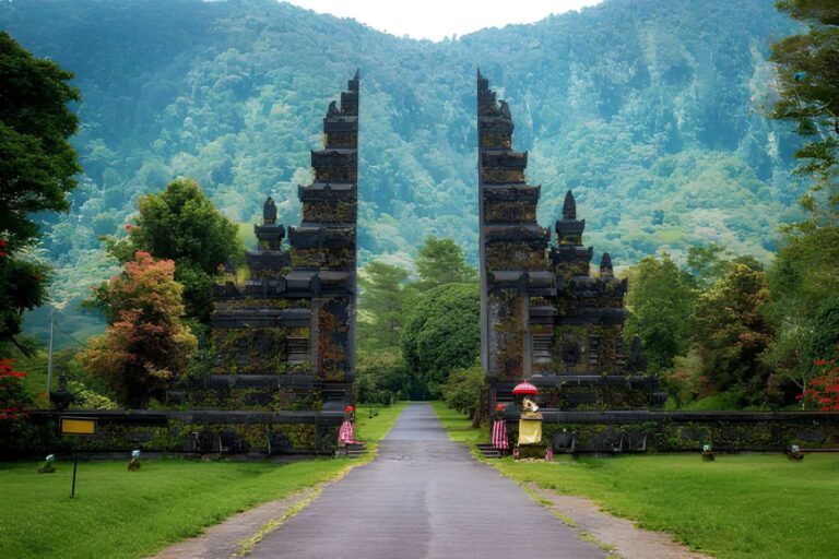 Temple Landmark dans le nord de Bali